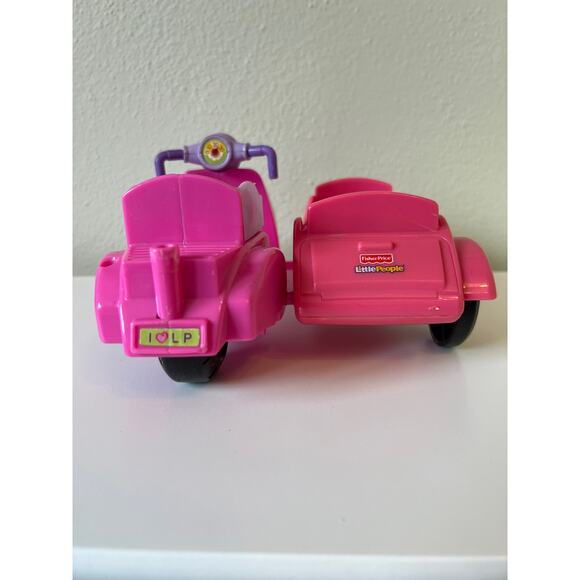 Fisher-Price Sarah Lynn Hot Pink Scooter with Sidecar Replacement Part 2007 - Picture 5 of 6